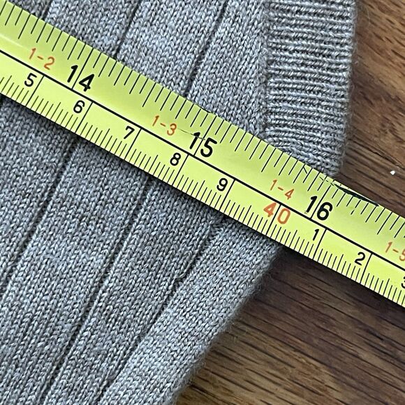 BANANA REPUBLIC Nezha Merino Wool Sleeveless Sweater Medium Beige Brown NEW Work - Picture 7 of 9